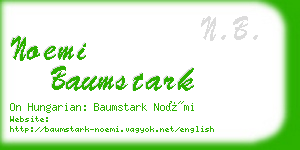 noemi baumstark business card
